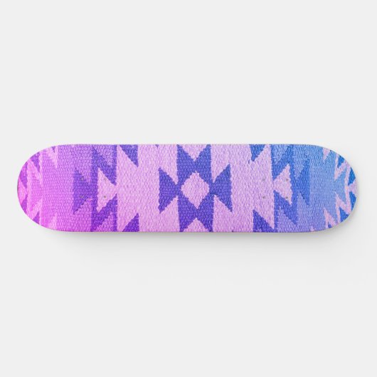 Zuidwestelijk Skateboard Deck Levendig Blauw & Paa (Horizontaal)