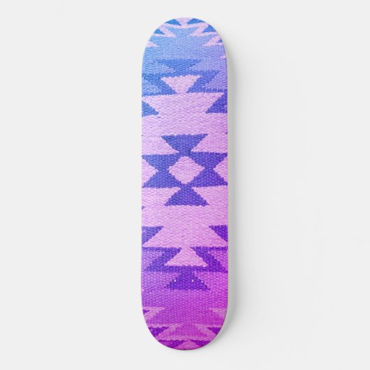 Zuidwestelijk Skateboard Deck Levendig Blauw & Paa (Voorkant)