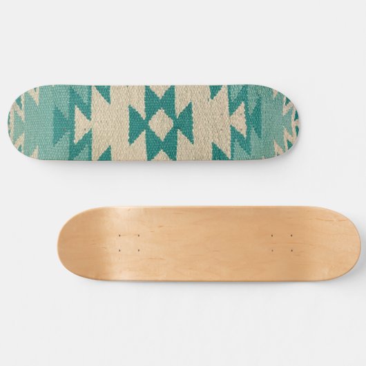 Zuidwestelijk Skateboard Deck, Navajo Blauwgroen (Horizontaal)