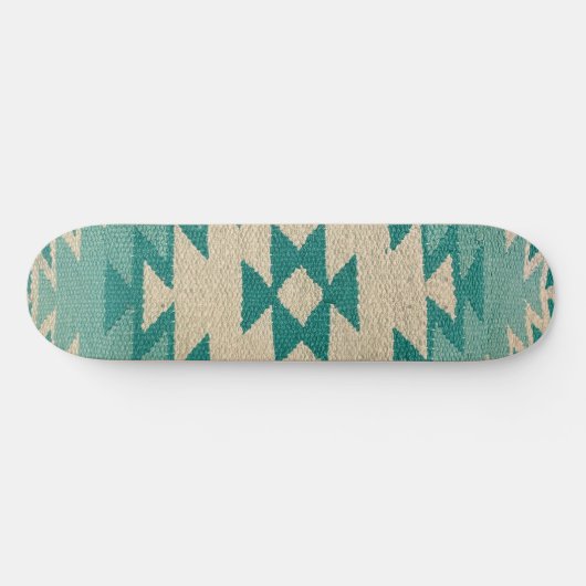 Zuidwestelijk Skateboard Deck, Navajo Blauwgroen (Horizontaal)