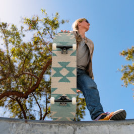 Zuidwestelijk skateboard dek, Navajo Aqua