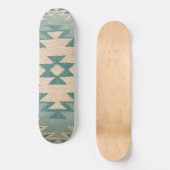 Zuidwestelijk skateboard dek, Navajo Aqua (Voorkant)