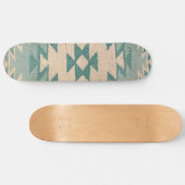 Zuidwestelijk skateboard dek, Navajo Aqua (Horizontaal)