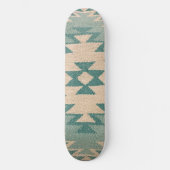 Zuidwestelijk skateboard dek, Navajo Aqua (Voorkant)