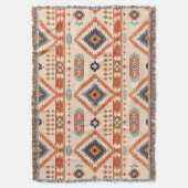 Zuidwestelijke aardetoneel diamantpatroon deken (Voorkant Verticaal)
