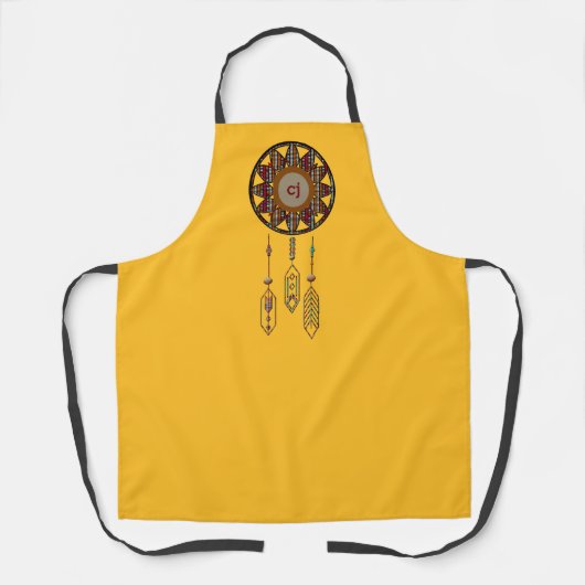 Zuidwestelijke Amber Yellow Dreamcatcher-Schort Schort (Voorkant)
