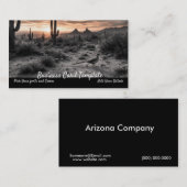 Zuidwestelijke Arizona Sunrise Roadrunner Visitekaartje (Voorkant / Achterkant)