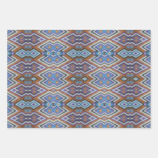 Zuidwestelijke Bead Art Inpakpapier Vel (Voorkant)