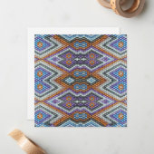 Zuidwestelijke Bead Art Notitiekaartje (Voorkant / Achterkant in situ)