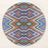 Zuidwestelijke Bead Art Ronde Kartonnen Onderzetter (Voorkant)