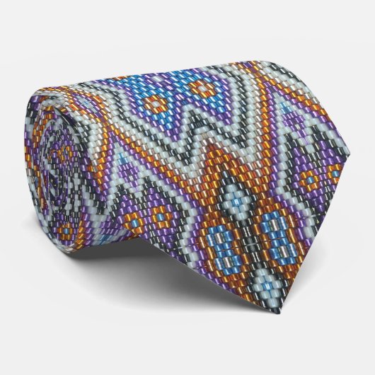 Zuidwestelijke Bead Art Stropdas (Opgerold)
