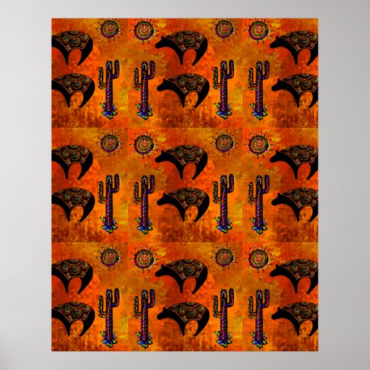 Zuidwestelijke beren kunst poster (Voorkant)