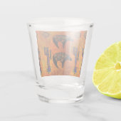 Zuidwestelijke beren kunst shot glas (Achterkant)