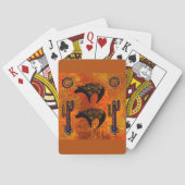 Zuidwestelijke berenkunst pokerkaarten (Achterkant)