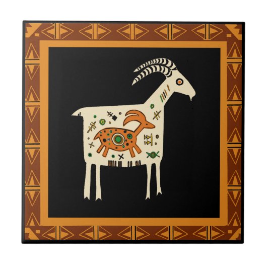 Zuidwestelijke Berg MaMa Tegel Tegeltje (Voorkant)