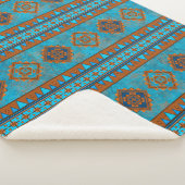 Zuidwestelijke bergpieken Geometrisch Patroon Medi Sherpa Deken (3/4)