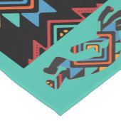 Zuidwestelijke Blauwgroen Zwarte Kokopelli tafelkl Korte Tafelloper (Hoek)