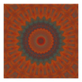 Zuidwestelijke Bloem Mandala Perfect Poster (Voorkant)