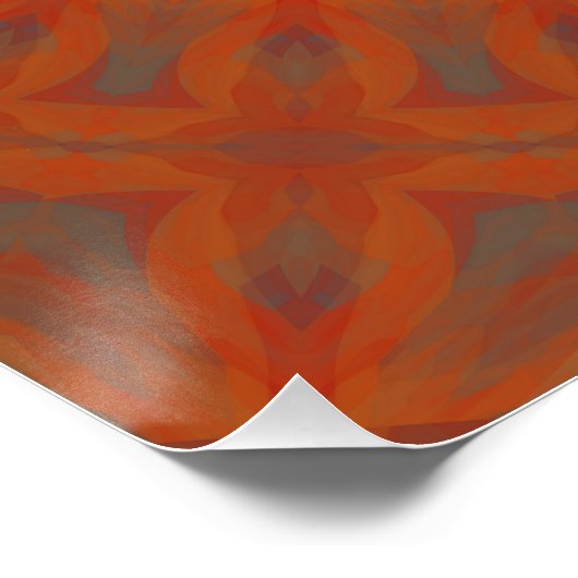 Zuidwestelijke Bloem Mandala Perfect Poster (Hoek)