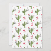 Zuidwestelijke Cactus eerste verjaardag Kaart (Achterkant)