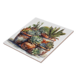 Zuidwestelijke Cactus en vetplanten Tegeltje