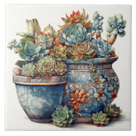 Zuidwestelijke Cactus en vetplanten Tegeltje