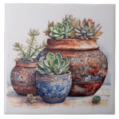 Zuidwestelijke Cactus en vetplanten Tegeltje (Voorkant)