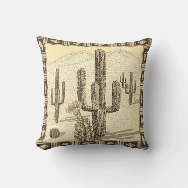 zuidwestelijke cactus kussen (Voorkant)