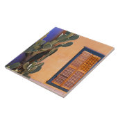 Zuidwestelijke Cactus (Opuntia dejecta) en Tegeltje (Zijkant)