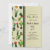 Zuidwestelijke Cactus Plant Natuurlijke Baby Showe Kaart (Voorkant)