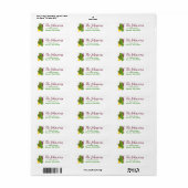 Zuidwestelijke Cactus Retouradreslabel Etiket (Full Sheet)