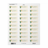 Zuidwestelijke Cactus Retouradreslabels Schattig Etiket (Full Sheet)