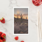 Zuidwestelijke Cactus Sunset Woestijn Servet (Insitu)