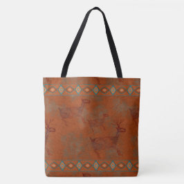 Zuidwestelijke Canyons Elk Petroglyph Tote Bag