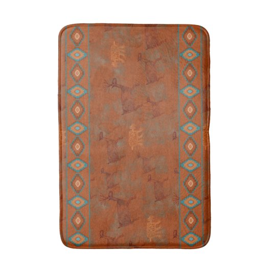 Zuidwestelijke Canyons Petroglyph Badmat (Voorkant Verticaal)