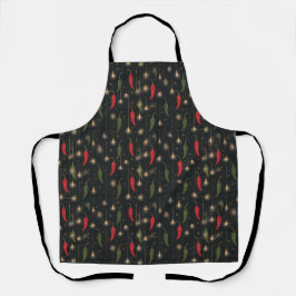 Zuidwestelijke Chilipeper Kerstkeuken Schort