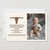 Zuidwestelijke Country Ranch Western 1e Verjaardag Kaart (Voorkant)