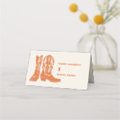 Zuidwestelijke Country Ranch Westerne bruiloft Plaatskaartje (Voorkant)