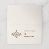 Zuidwestelijke Country Ranch Westerne bruiloft Plaatskaartje (Buitenkant ongevouwen)