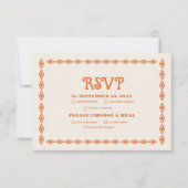 Zuidwestelijke Country Ranch Westerne bruiloft RSVP Kaartje (Voorkant)