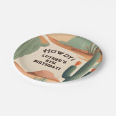 Zuidwestelijke Cowboy Jongens Verjaardag Papieren Bordje (Gekanteld)