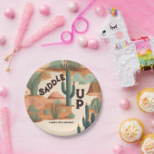 Zuidwestelijke Cowboy Jongens Verjaardag Papieren Bordje (Feest)