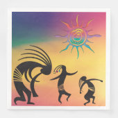 Zuidwestelijke dansfeest Kokopelli Napkins Servet (Voorkant)