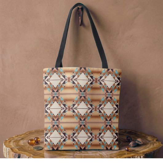 Zuidwestelijke diamanten tote bag