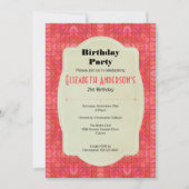 Zuidwestelijke Driehoeken en Diamanten Verjaardags Kaart (Voorkant)