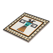 Zuidwestelijke dubbele vogelkop tegeltje (Zijkant)