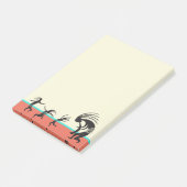 Zuidwestelijke Feest Dansende Kokopelli Post-it® Notes (Schuin)