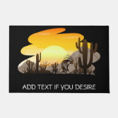 Zuidwestelijke fluit spelen Kokopelli deurmat (Voorkant)