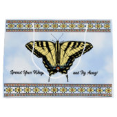 Zuidwestelijke gele vlinder gepersonaliseerd groot cadeauzakje (Voorkant)