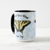 Zuidwestelijke gele vlinder gepersonaliseerd mok (Voorkant links)